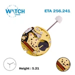 Eta 256.241 Swiss Made Watch Movement, White Date Disk 3, Height 5.21 Mm. Fixed Price $107.98.