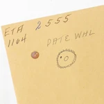 Nos Eta Cal 1164 Date Indicator Driving Wheel Part #2555 New Old Stock (C4D11). Fixed Price $17.99.