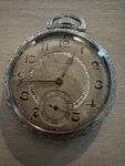 Vintage Admiral Swiss Pocket Watch Art Deco Style Just Serviced Running Strong. Fixed Price $149.00.