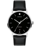 Movado Signature Automatic 0607684 Black Dial & Leather Strap 40MM Mens Watch. Fixed Price $489.99.