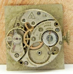 Vintage Chase 7 Jewel Buser 15 Men's Wrist Watch Movement With Dial And Crown. Fixed Price $39.00.