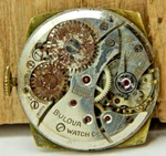 Vintage 1943 Bulova 10BS 17 Jewel Men's Wrist Watch Movement With Dial Hands. Fixed Price $39.00.