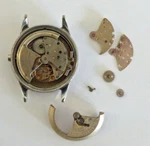 Movado Tempomatic Steel Case + Bumper Movement Parts Extra Rotor .. Fixed Price $115.07.