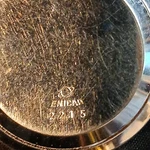 Enicar Vintage Pocket Watch Mechanical 25J Date Retro Antique Open Face. Fixed Price $250.50.