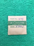Jaeger Lecoultre Cal. 832/1 Part 479, Nos. Fixed Price $39.99.