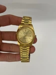 Gruen 200-Y481F Gold Tone Water Resistant Men's Quartz Watch. Fixed Price $149.99.