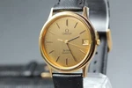 Vintage "as Is" Omega De Ville CAL.1332 Push Crown Gold Quartz Men's Watch Japan. Fixed Price $299.99.