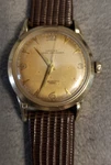 Vtg 1950'S Croton Nivada Grenchen 360EL Aquamatic Automatic Watch, Gf Swiss Runs. Fixed Price $239.99.