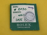 Rolex 2035 4520-2 Date Disk. White 18MM. Genuine New Old Stock.. Fixed Price $119.99.
