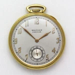 Waltham Premier Colonial Grade 1617 Size 14K Solid Gold Pocket Watch Ca. 1939. Fixed Price $2400.00.