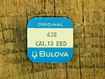Genuine Bulova 10EBD Calendar Setting Wheel 608 Watch Part New Old Stock. Fixed Price $29.99.