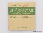 Jaeger Lecoultre Minute Wheel Cal. 438 Part #260 20. Fixed Price $59.95.