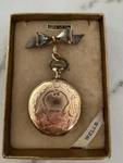 Vintage Elgin Ladies Hunting - Case Pocket Watch / Gf Floral Engraved Runs. Fixed Price $146.00.