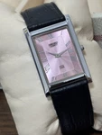 Vintage Classic Seiko Men's Wrist Watch -leather Strap Slim Profile Roman Dial. Fixed Price $44.99.