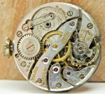 Vintage 1942 Bulova 10AX 15 Jewel Men's Wrist Watch Movement With Stem And Crown. Fixed Price $39.00.