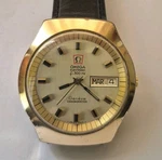 Omega Geneve 1260 Chronometer F300HZ Electronic Swiss Day Date 40MM Working. Fixed Price $450.00.