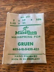 Swiss Made Gruen Watch Caliber Mainspring 405SS 406 410 411 420 421 425 426. Fixed Price $19.99.