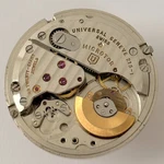 Universal Geneve Polerouter Cal 215 - Watch Parts Movement Balance Fork Spring. Fixed Price $45.00.