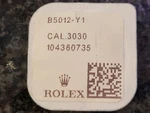 New Genuine Rolex 5012 Great Wheel Cal. 3030/3035/3055 Opened Blister. Fixed Price $85.00.