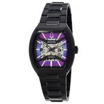 Bulova Maquina Automatic Rainbow Semi-skeleton Dial Men's Watch 98A320. Fixed Price $523.71.