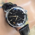 Vintage Bulova Jet Clipper "d" Men's Automatic Watch 11AFAC Black Dial 1962. Fixed Price $399.00.