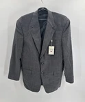 Gerald Austin Mens Size 42 Regular Hand Tailored Plaid Blazer Jacket Sport Coat. Fixed Price $29.99.
