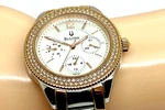 Bulova Women's Watch 98N100 Quartz Crystal Rose Gold Tone Stainless Steel 38MM. Fixed Price $72.68.