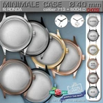 Watch Case Fit Movement Ronda Cal. 713 + 6004.D, St-steel 5 Colors, 40 Mm. Fixed Price $92.00.