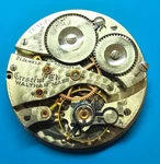 16 Size 21 Jewel Waltham Gr Crescent St Model 1908 Pocket Watch Movement Parts. Fixed Price $45.00.