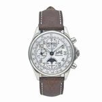 Philippe Du Bois & Fils Moonphase 1785 Perpetual Calendar Sterling Silver Watch. Fixed Price $1999.99.