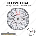 Genuine Miyota 1M02 GM02 Watch Movement Japan 3 Hands, Date/day. Fixed Price $19.69.