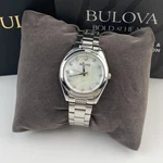 Bulova Surveyor Women's Quartz Watch Mother Of Pearl Dial Stainless Steel 96P228. Fixed Price $87.12.