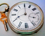 Antique Victorian 1890 Working Swiss Lever -silver Pocket Watch ,key Included. Fixed Price $161.46.