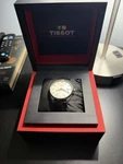 Tissot 1853 Mens Watch Silver Dial Quartz Date Brown Leather Box Included. Fixed Price $275.00.