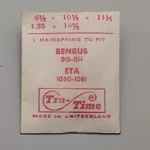 Tru-time Mainspring For Benrus Bg Bh Eta 1080 1081 Swiss Nos. Fixed Price $5.00.
