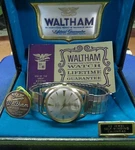 Vtg Waltham 65 Jewel Selfwinding Autochron Incabloc Centennial Swiss Watch Mens. Fixed Price $364.85.