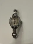 Vtg Ladies Bulova 10K Gf And S.steel 27 Jewel Watch Diamond Accents. Fixed Price $85.00.