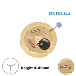 Eta F07.111 Swiss Movement-white Date Disk 6-3 Hands -height :4.45-3 Jewels.. Fixed Price $27.50.