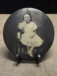 C1890S 6 Inch Metal Medallion Photo, Columbia Portrait Company. Fixed Price $34.95.