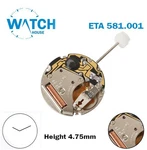 Eta 581.001 Swiss Movement Quartz Height: 4.75 Mm-small Second At 6.. Fixed Price $109.99.