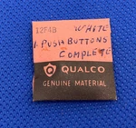 Qualco Belforte 12F4B Push Button White. Sealed. Genuine Nos Auto 6458. Fixed Price $23.99.