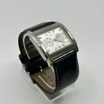 Kenneth Cole Watch Men Leather Strap Rectangle KC1290 Day Date New Battery. Fixed Price $39.95.