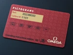 Genuine Omega Chronograph 3523.80 Watch Pictogram Card Caliber 1151 Day Date. Fixed Price $59.99.