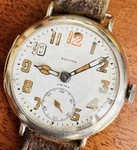 Zenith Watch From 1918. Silver (935) Officers Trench WW1 Working Order. Fixed Price $1090.48.