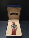 Jules Jurgensen Watch Mens Black Dial Brown Leather - Box & Tag Needs Battery. Fixed Price $60.00.