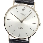 Rolex Cellini 3833 K18WG CAL.1600 Silver Dial Hand Winding Men's Watch 949620. Fixed Price $2706.40.