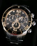 Invicta - Lupah Swiss 5040.D Chronograph Gold Silver Case & Braceletmens Watch. Fixed Price $159.19.
