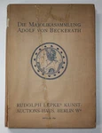 1691 Auktion Katalog Die Majolika-sammlung Adolf Von Beckerath. Fixed Price $68.45.