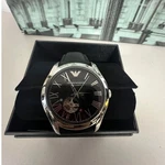 Emporio Armani AR60016 Automatic Black Leather Men's Watch. Fixed Price $175.00.