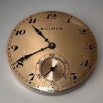 Bulova 17AH Swiss Jewel Pocket Watch Movement Dial Parts Repair. Fixed Price $80.00.